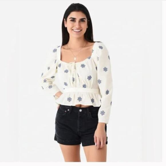 NEW Ciao Lucia Bellissa Top Embroidered Sz S - Picture 2 of 8